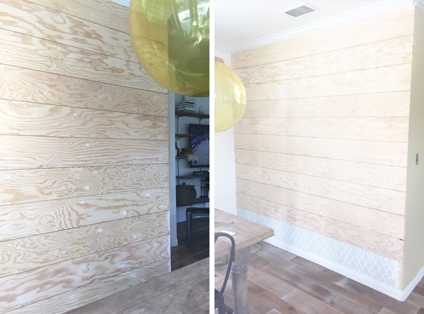 Easy Shiplap Wall DIY