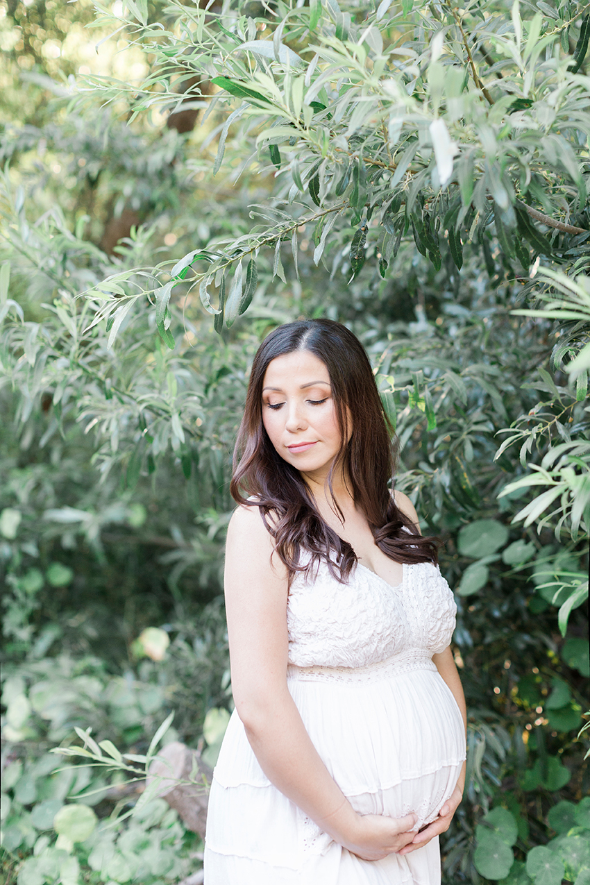 Orange County Maternity Photographer White Dress